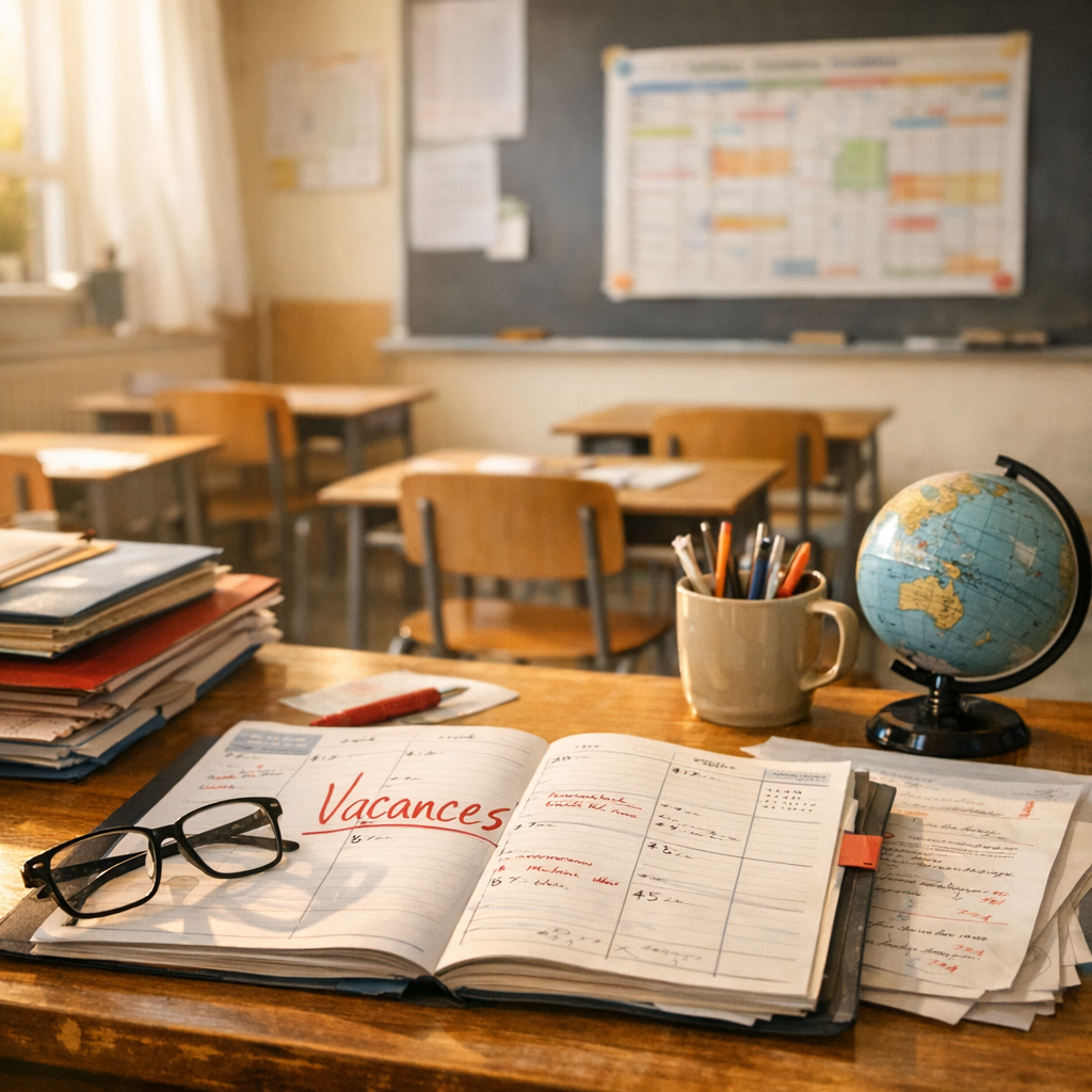 Quand les enseignants sont-ils en vacances et que faut-il distinguer des dates élèves ?