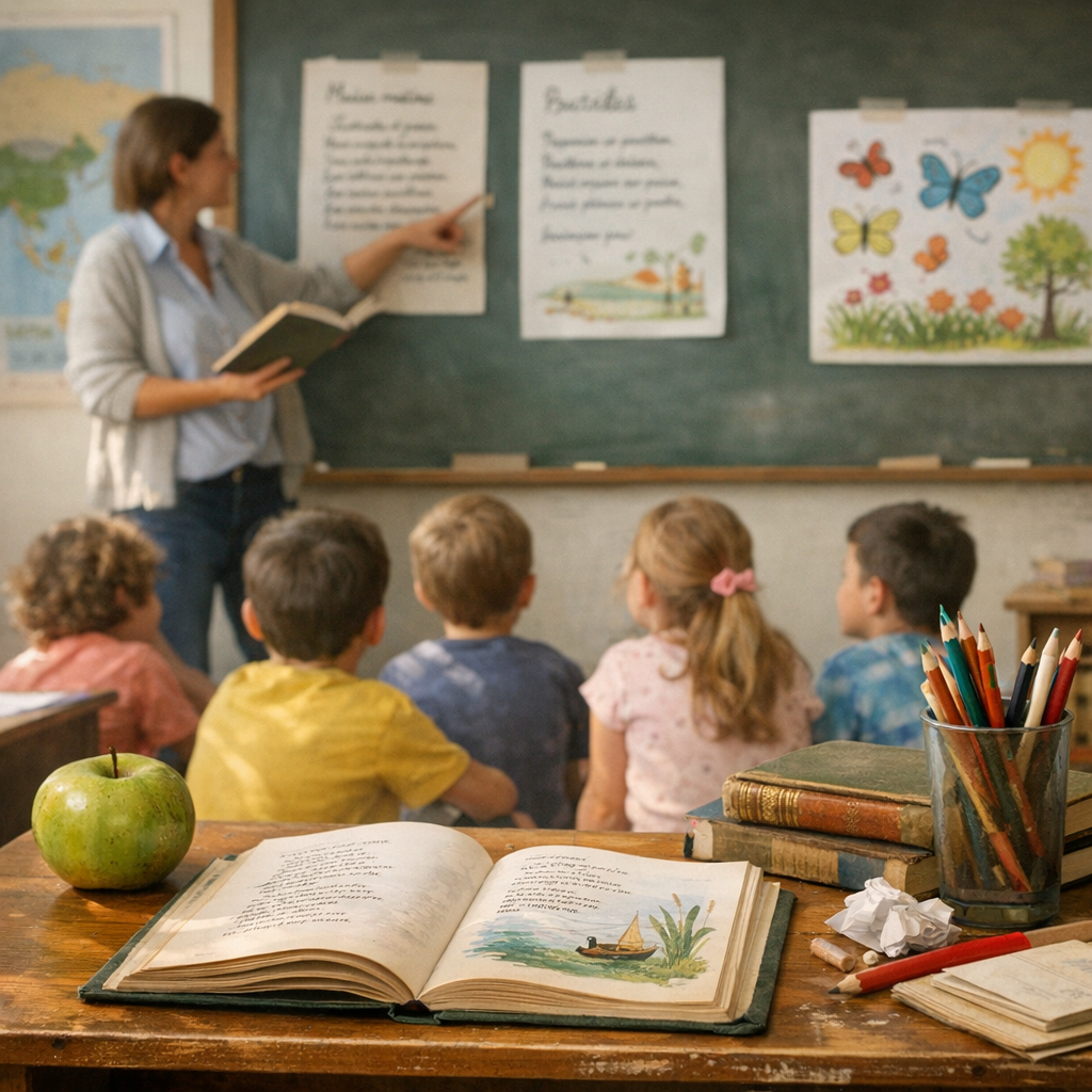 Quels poèmes proposer en primaire ? Une sélection équilibrée entre patrimoine, plaisir et thèmes de classe