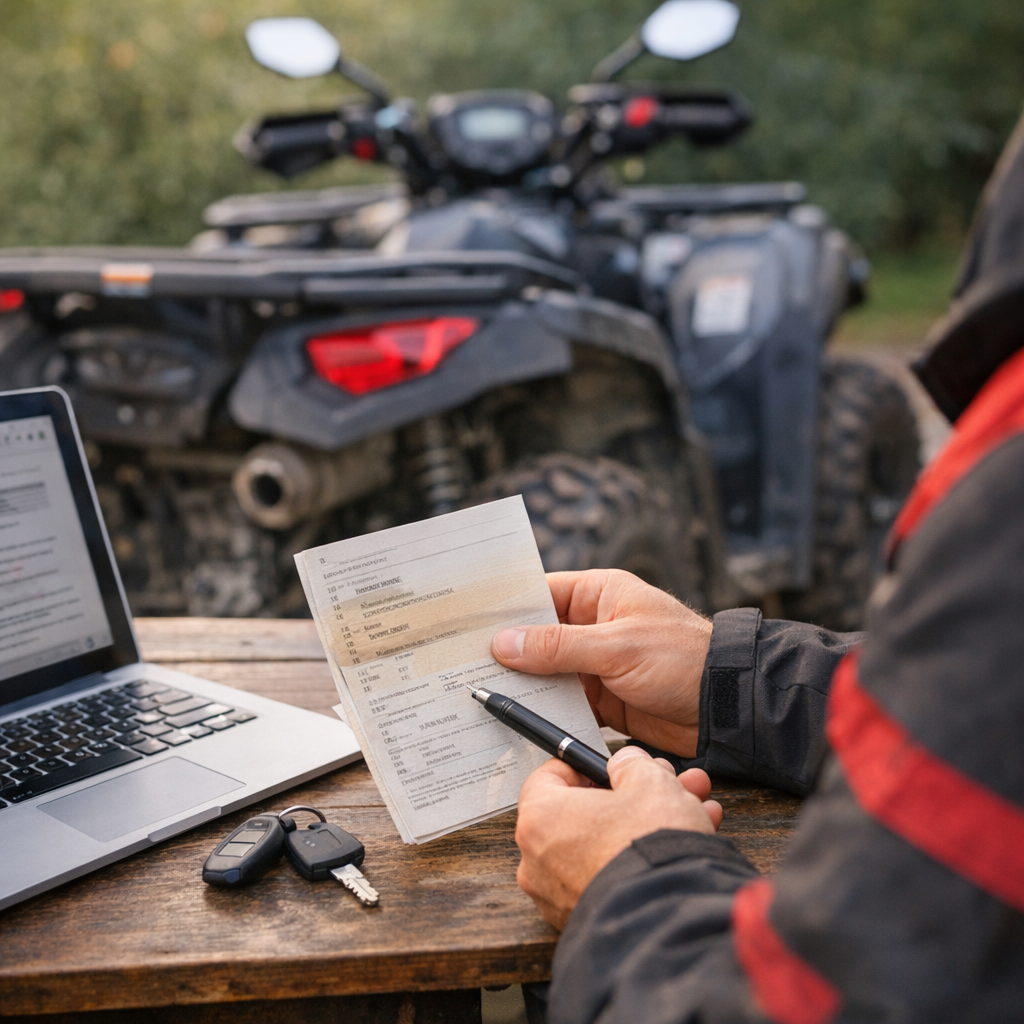 Comment savoir si votre quad est concerné : la méthode fiable à partir de la carte grise