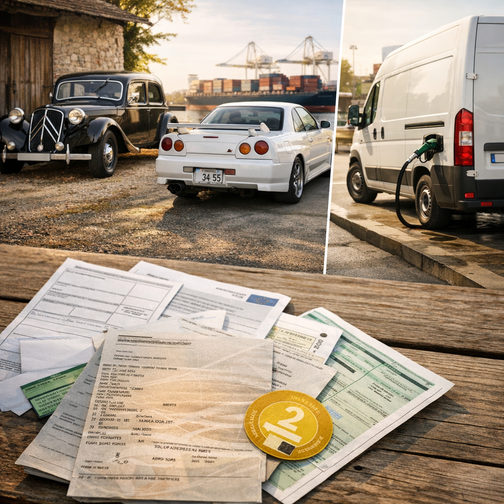 Cas concrets que les autres guides oublient : ancien véhicule, importation, utilitaire, diesel Euro 6d