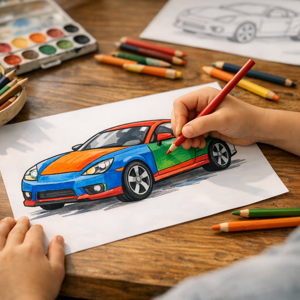 Comment colorier une voiture pour un rendu plus vivant et plus réaliste ?