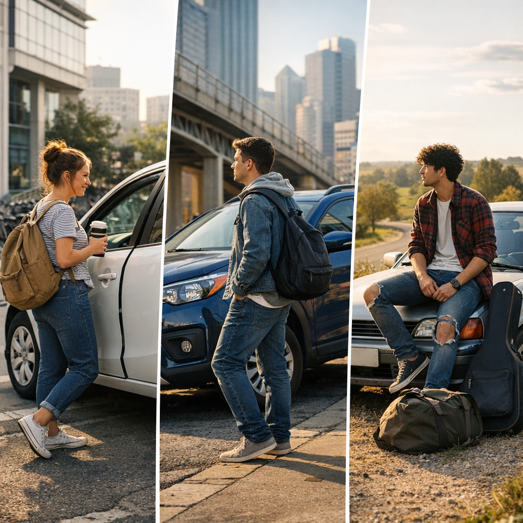 3 profils étudiants chiffrés : quelle voiture choisir selon vos trajets, votre ville et votre budget réel