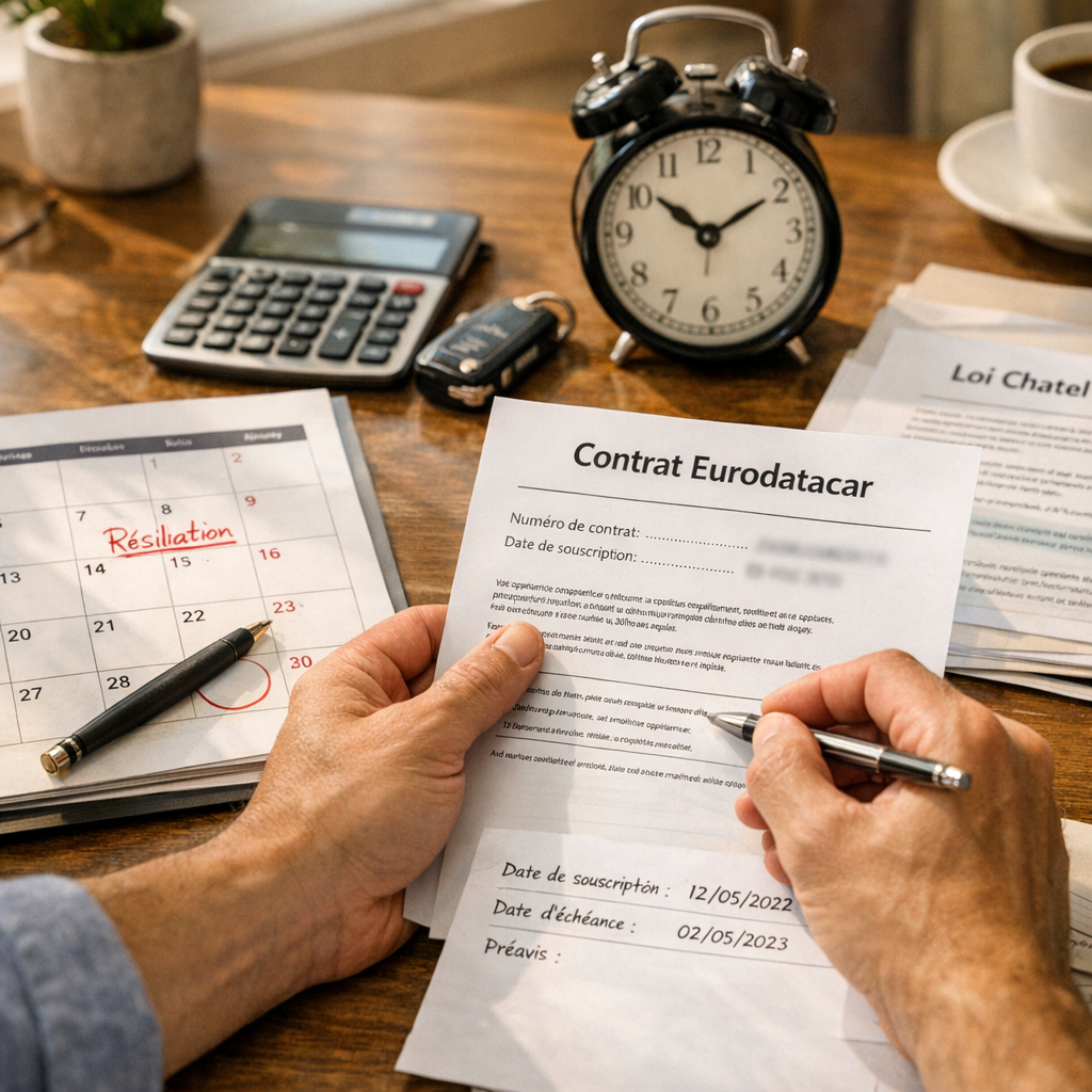 Quand et comment résilier Eurodatacar : calendrier réel, loi Chatel et exemples de dates