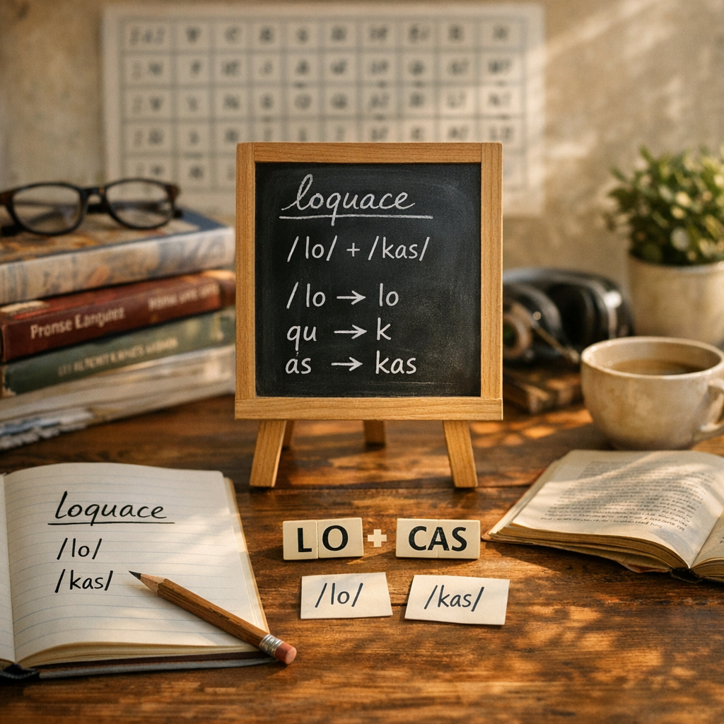 Pourquoi écrit-on loquace ? Une explication phonétique simple