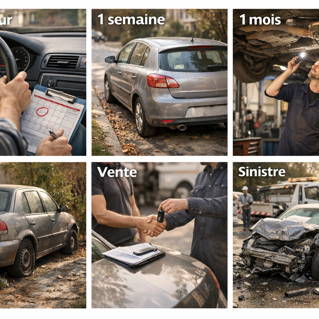 Ce qui se passe vraiment selon votre situation : 1 jour, 1 semaine, 1 mois, 1 an, vente, sinistre