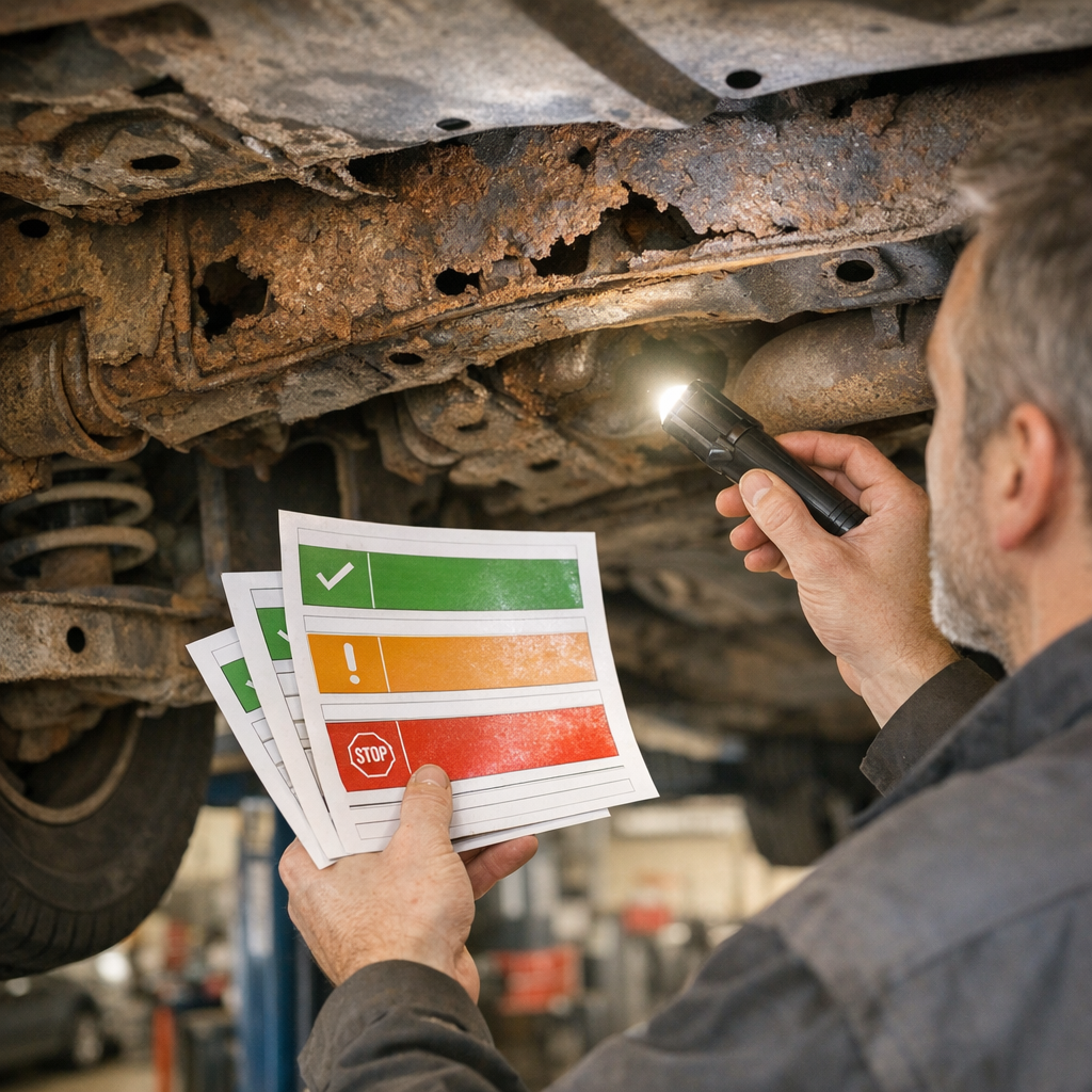 Grille d’évaluation zone par zone : ce qui passe, ce qui entraîne une contre-visite, ce qui peut immobiliser