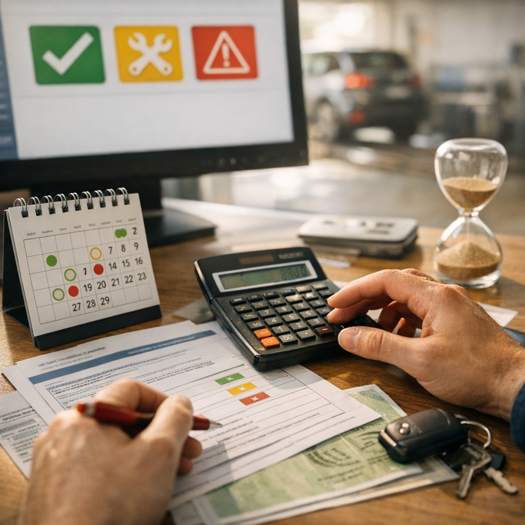 Calculer la date de validité selon le résultat : favorable, contre-visite ou défaillance critique