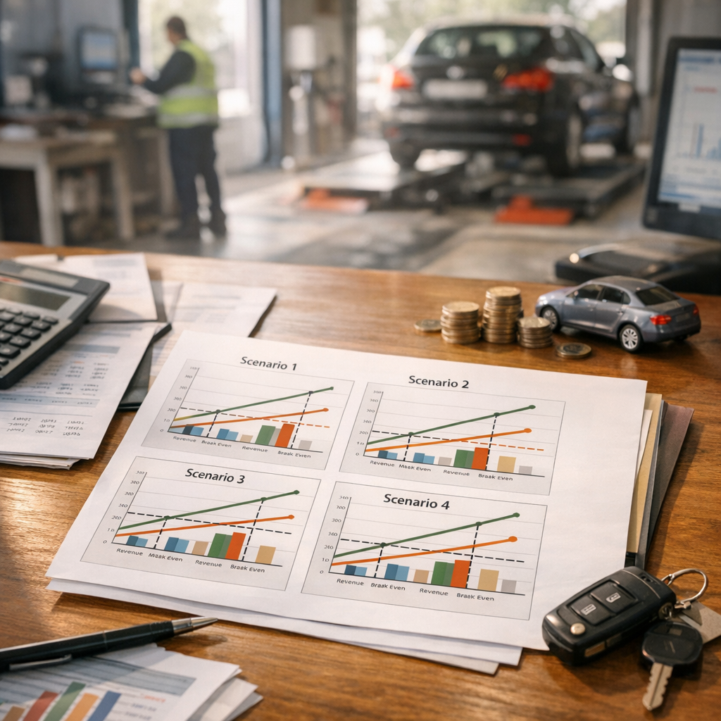 Le modèle économique chiffré : 4 scénarios de chiffre d’affaires et de seuil de rentabilité