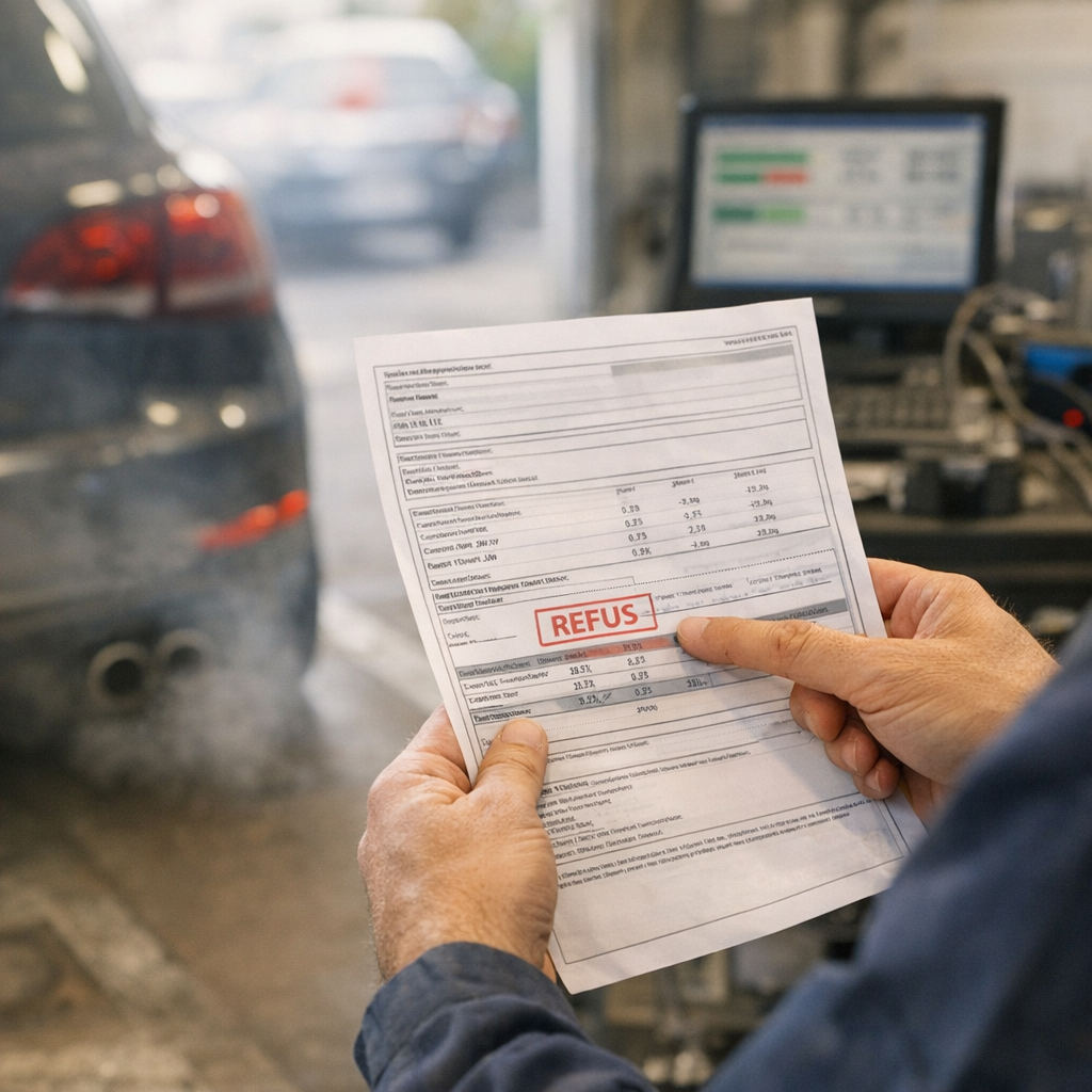 Essence ou diesel : comment lire un refus pour pollution sur le procès-verbal