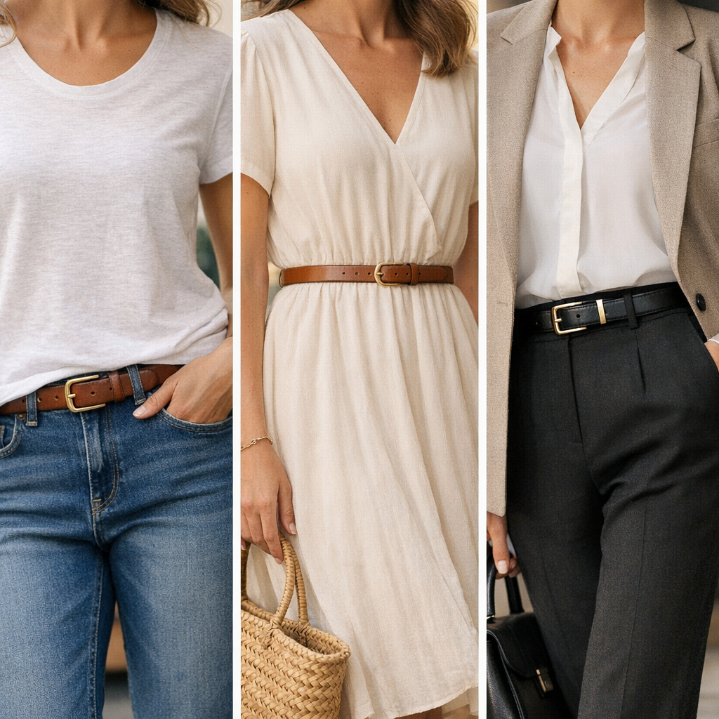 Quelle ceinture en cuir porter selon la tenue : jean, robe ou silhouette habillée
