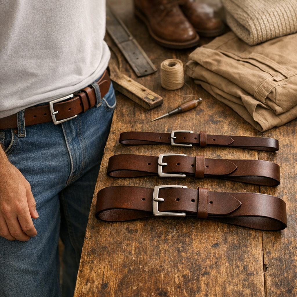 Quelle taille et quelle largeur choisir pour une ceinture en cuir