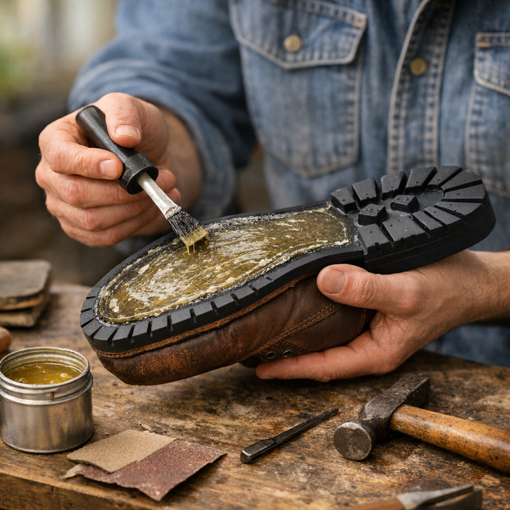 Comment coller une semelle de chaussure correctement