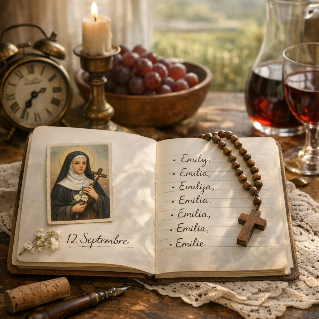 Saint Émilie, date de fête et formes du prénom dans d'autres langues