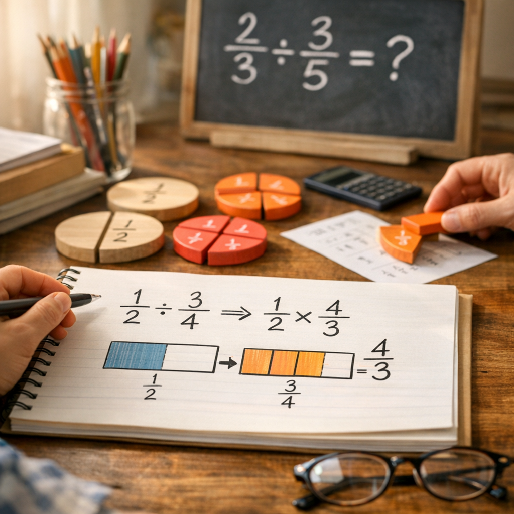 Pourquoi inverse-t-on la deuxième fraction ? Une preuve intuitive qui change tout