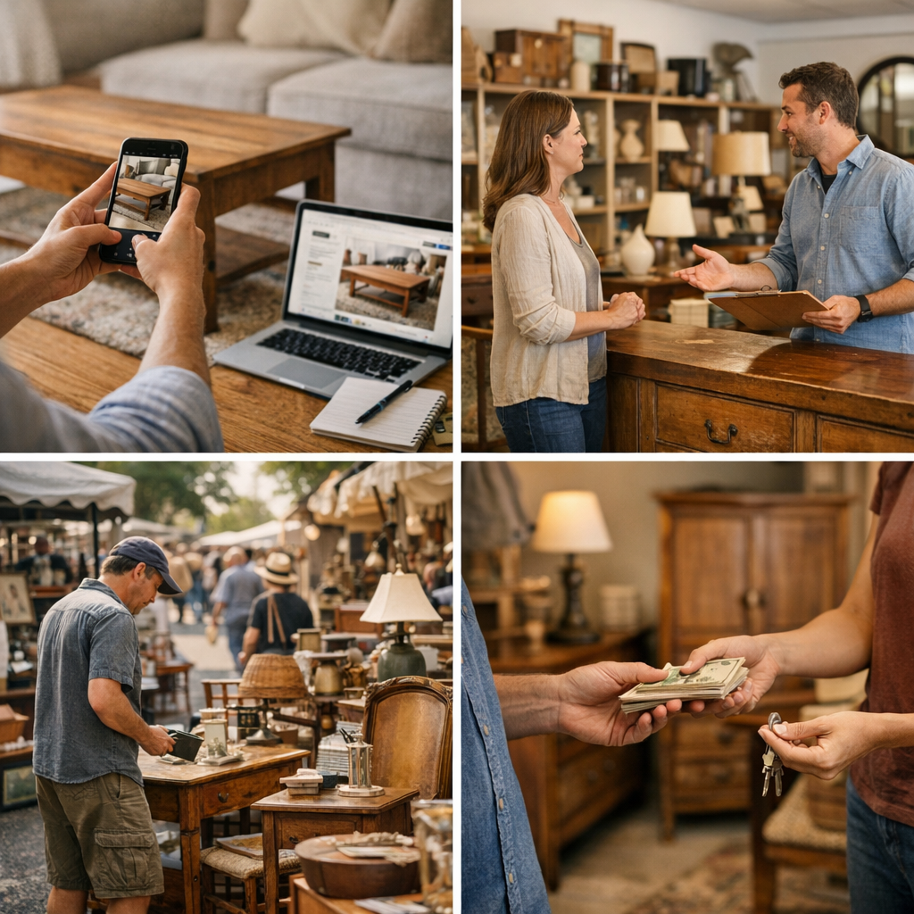 Où vendre ses meubles d’occasion : annonces, dépôt-vente, brocante ou rachat direct
