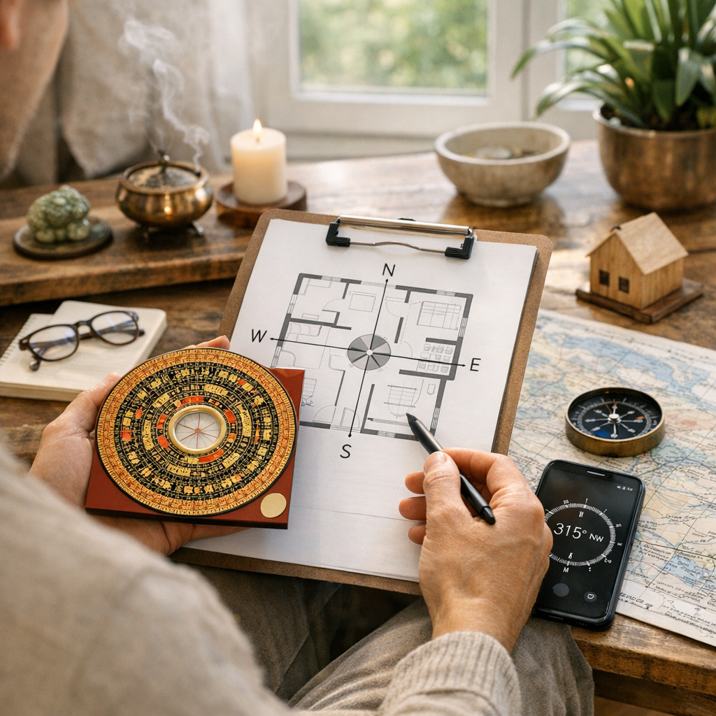 Comment déterminer l’orientation feng shui d’une maison sans se tromper