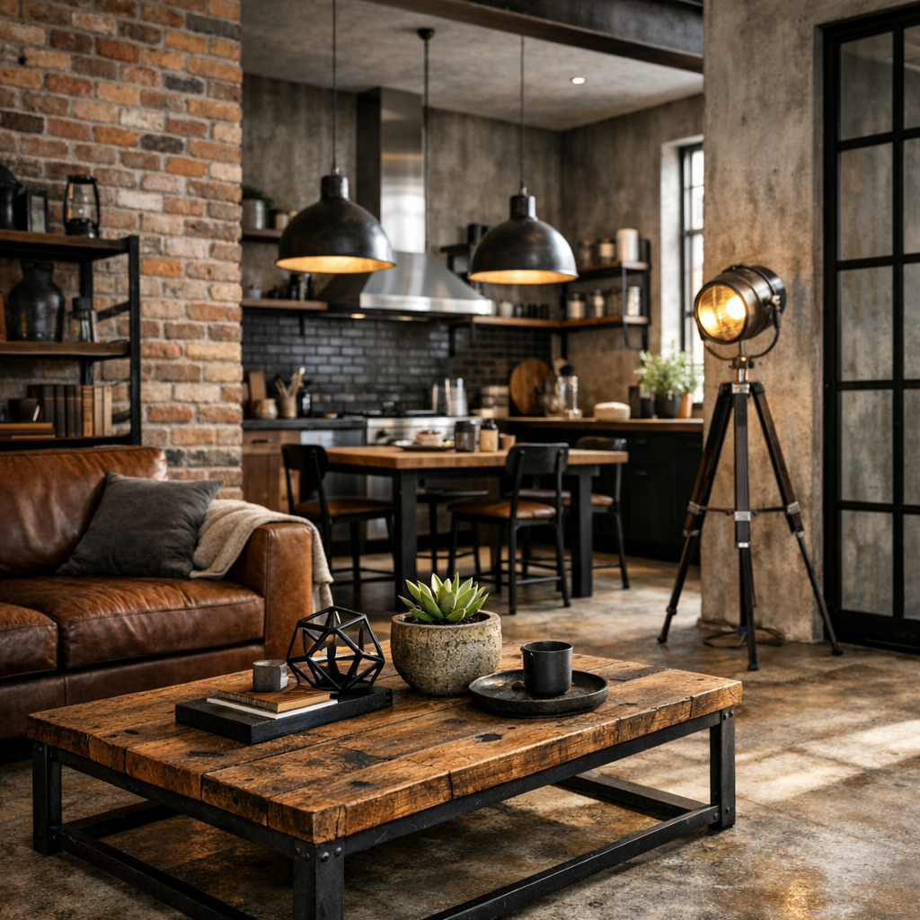 Quelles matières, couleurs et finitions choisir pour une déco industrielle moderne réussie ?