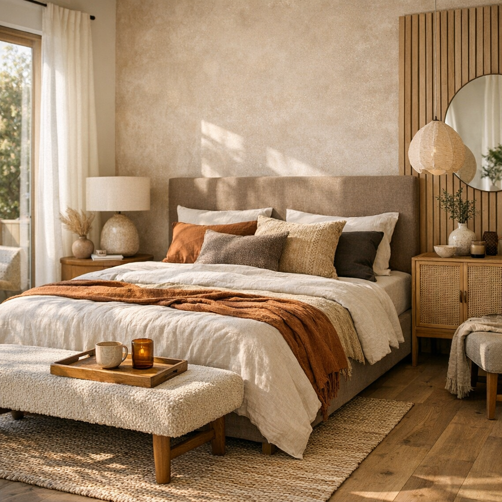 Quelles couleurs et quelles matières choisir pour une chambre parentale en 2026 ?