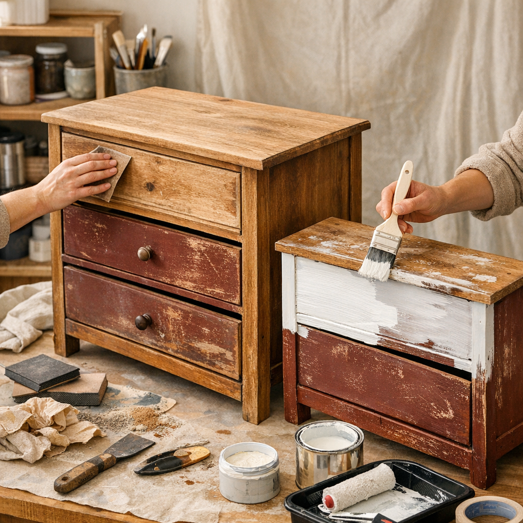 Comment repeindre un meuble en bois, vernis ou déjà peint : méthode pas à pas
