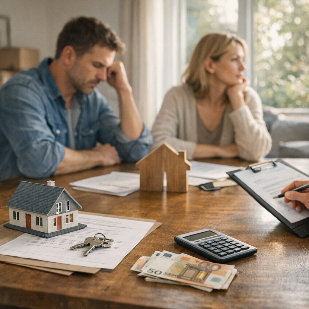 Que faire de la maison après le divorce : vendre, racheter la part ou rester temporairement en indivision
