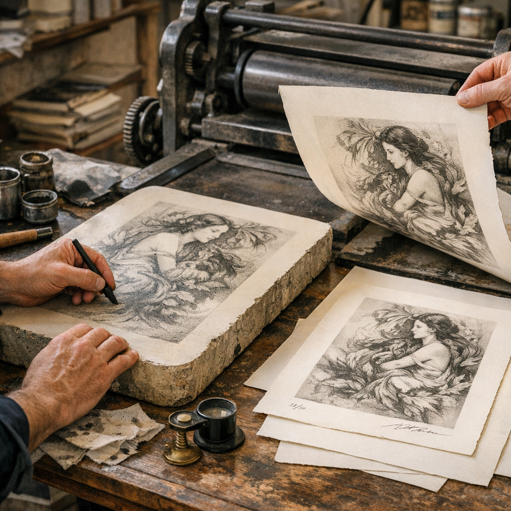 Comment se fait une lithographie et comment reconnaître un tirage authentique