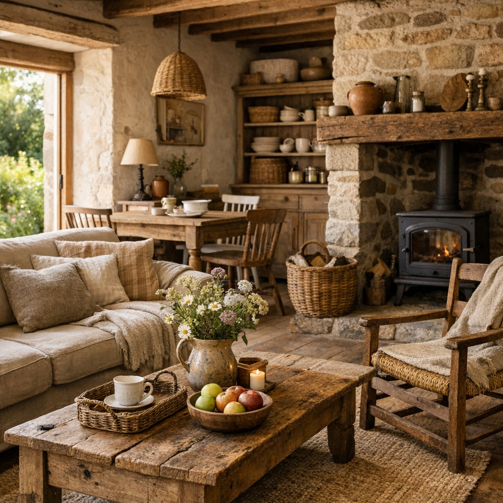 Quels meubles, matières et couleurs choisir pour une vraie maison de campagne