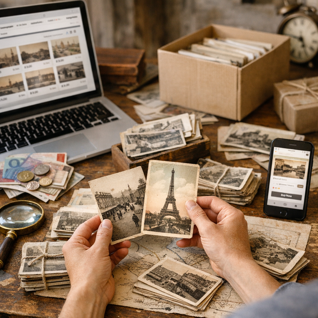 Où vendre des cartes postales anciennes : quel canal paie le mieux, le plus vite et avec le moins de risque ?