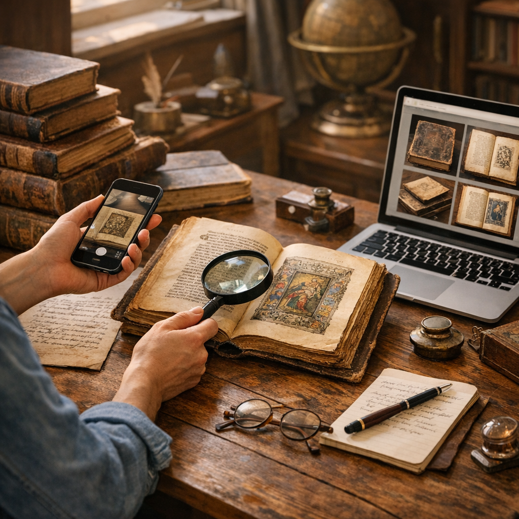 Les photos et informations à envoyer pour une estimation livre ancien gratuite vraiment utile