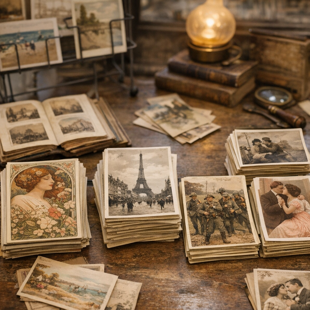 Prix par grandes familles de cartes postales 1900: ce qui se vend vraiment