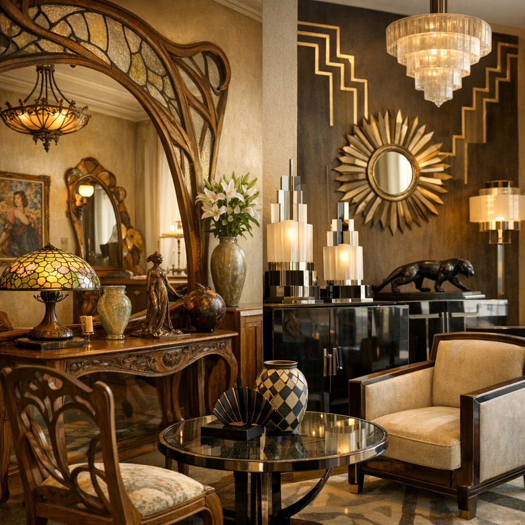 Art nouveau et Art déco : quelles différences de style, de formes et d’usage