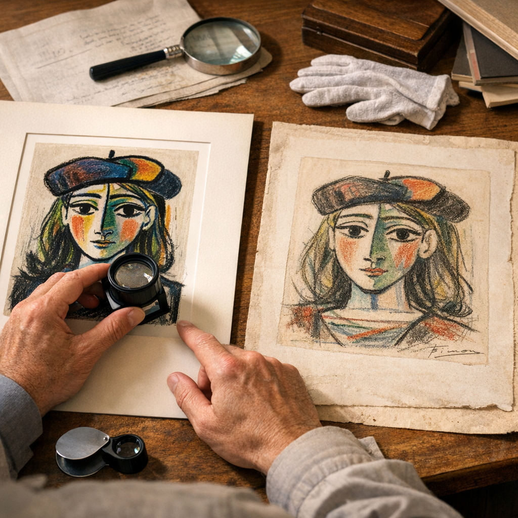 Comment distinguer un original d'une lithographie reproduite ?