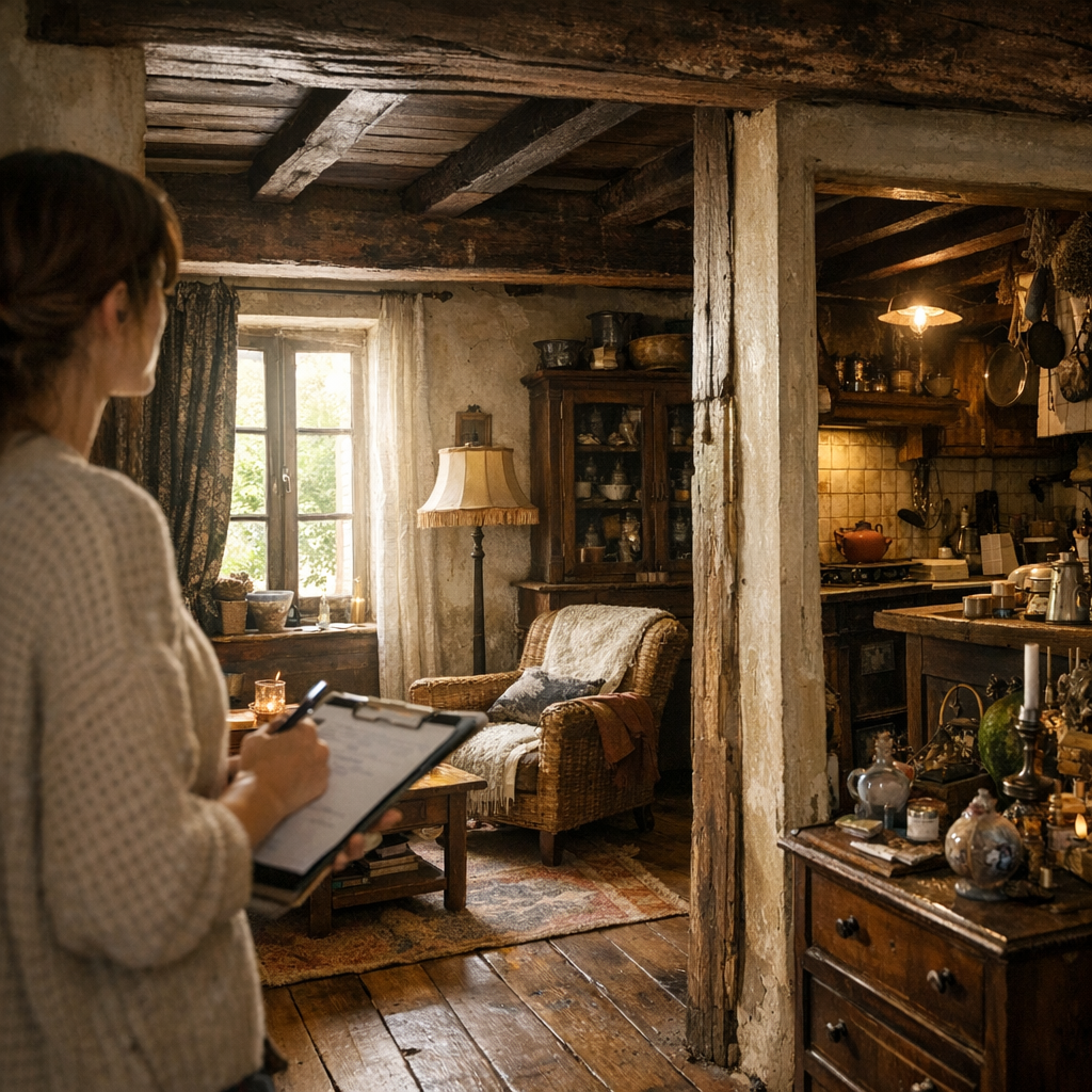 Diagnostic pièce par pièce dans l’habitat ancien : ce qu’on corrige d’abord quand la maison est sombre, basse ou chargée