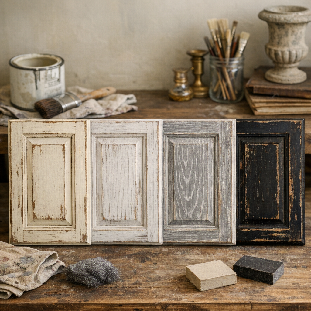 Quelle peinture et quel effet choisir : blanc vieilli, bois blanchi, cérusé ou noir patiné ?