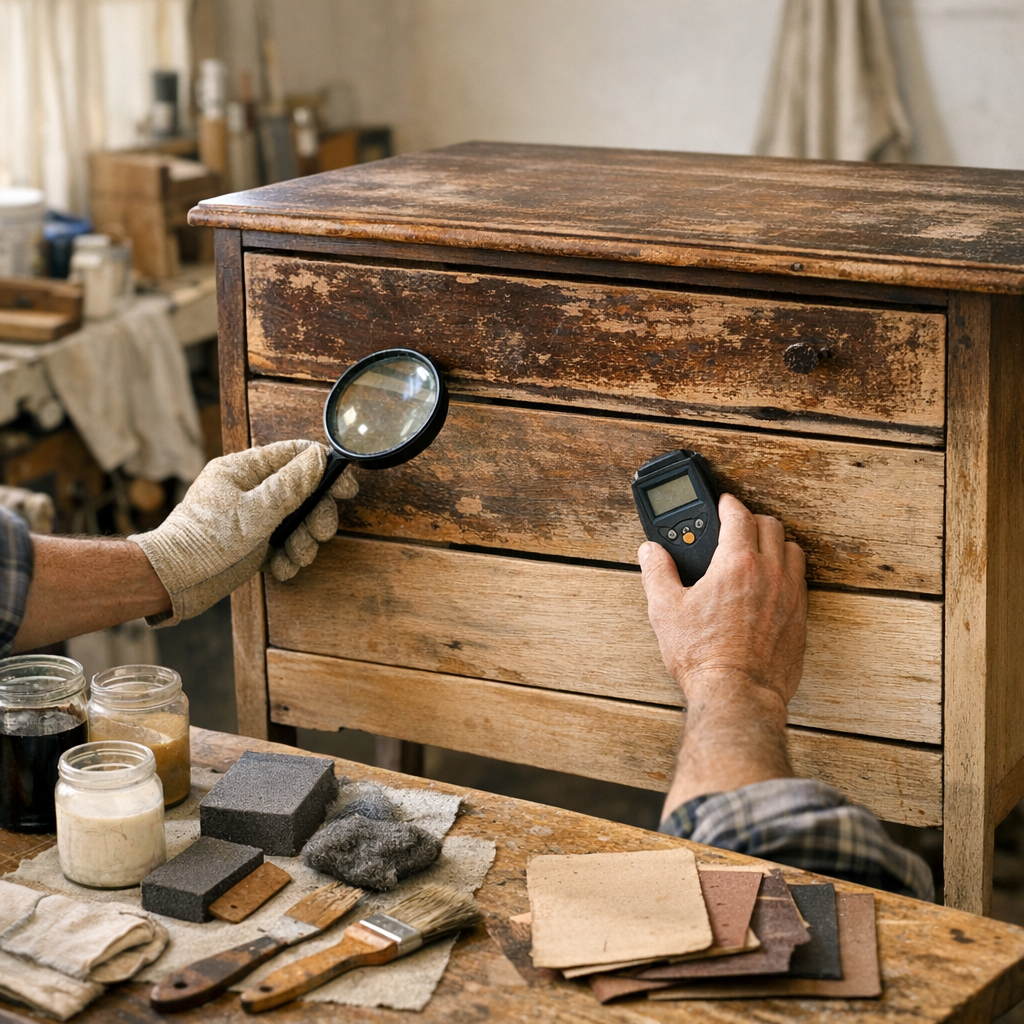 Le bon protocole avant de patiner : selon l'essence de bois, l'ancienne finition et l'état réel du support