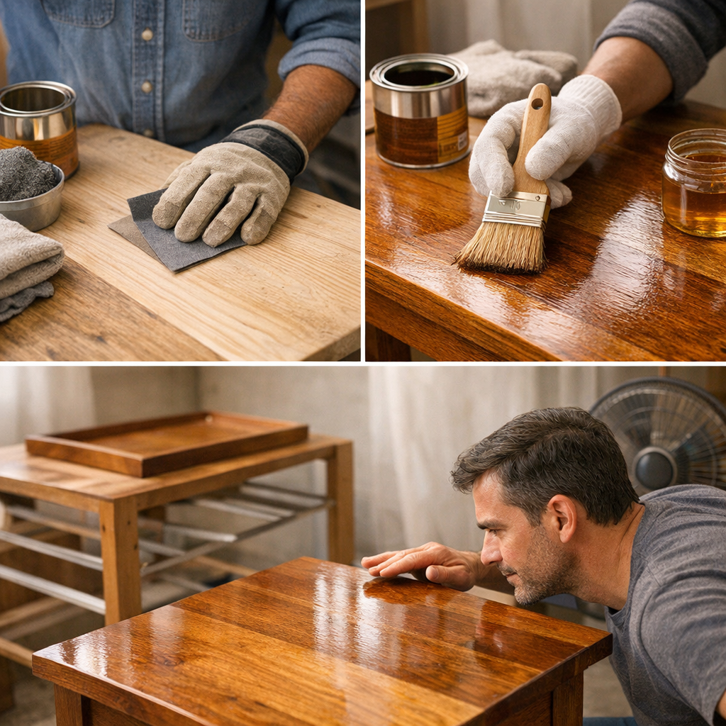 Comment faire le vernis sur le bois : préparation, application et séchage sans erreurs selon bois brut, déjà verni ou ci