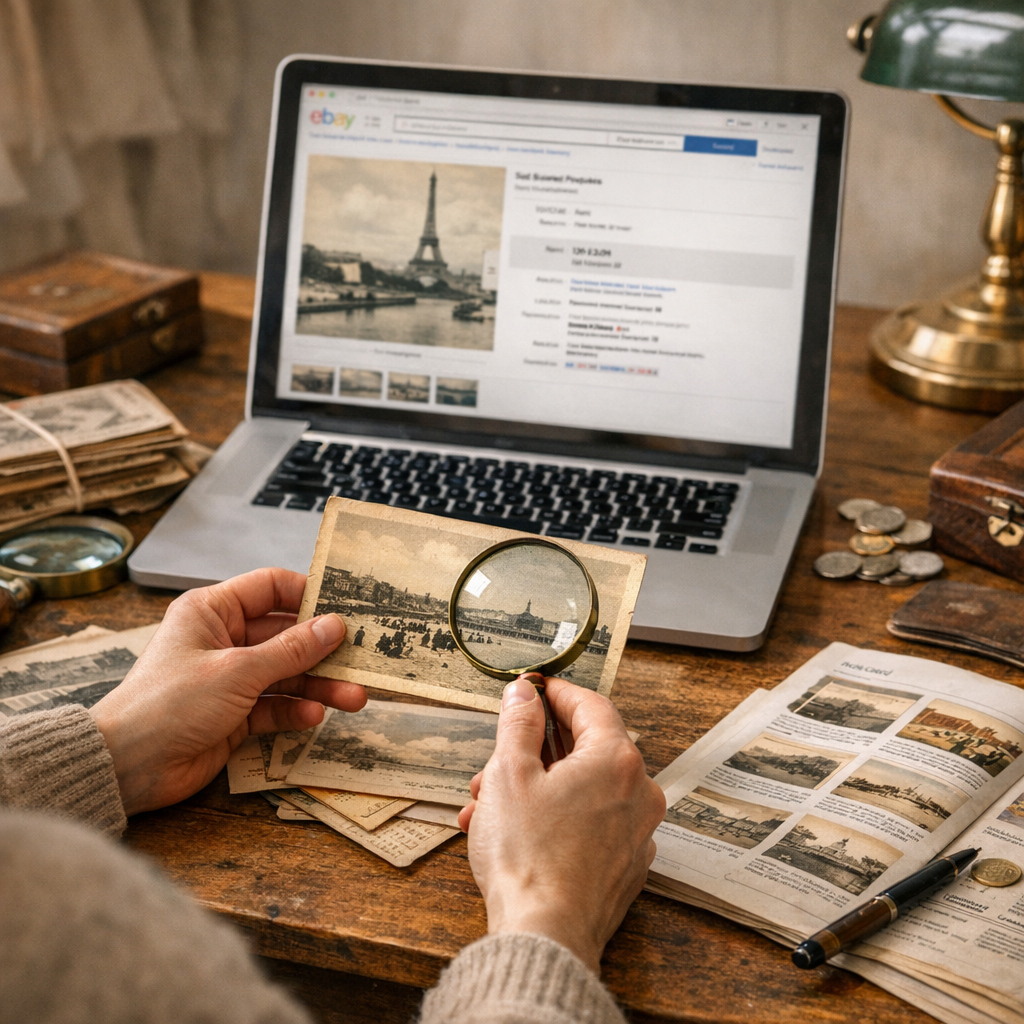 Comment estimer une carte postale ancienne repérée sur eBay
