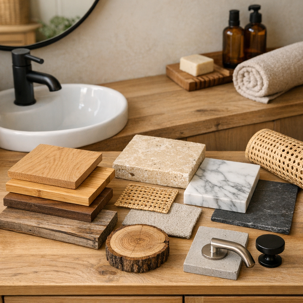 Quel bois et quelles matières utiliser dans une salle de bain ?