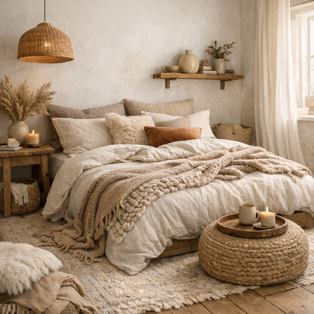 Quelles couleurs et quelles matières choisir pour une chambre cosy ?