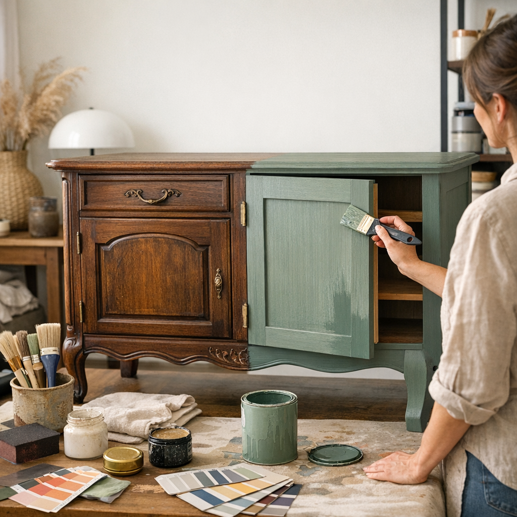 Couleurs, effets et finitions : comment relooker un meuble ancien en moderne sans perdre son âme