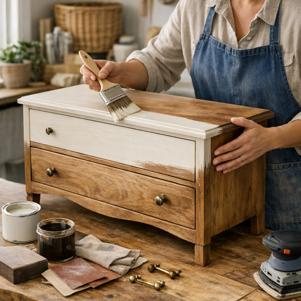 La bonne méthode pour relooker un meuble en bois sans résultat amateur