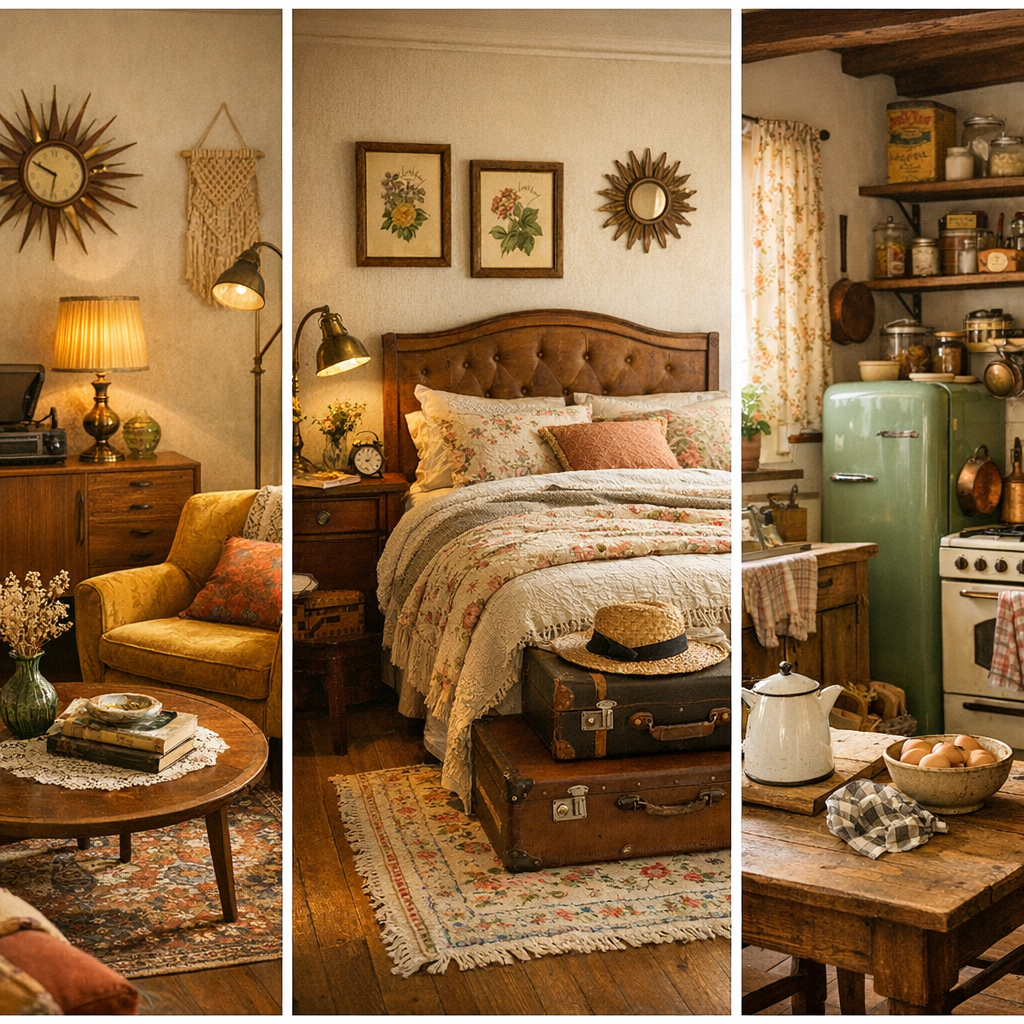 Salon, chambre, cuisine : quelles idées de déco vintage selon la pièce ?