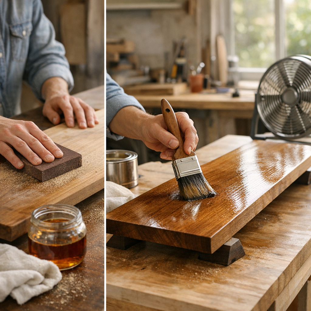 Comment faire le vernis sur le bois : préparation, application et séchage sans traces