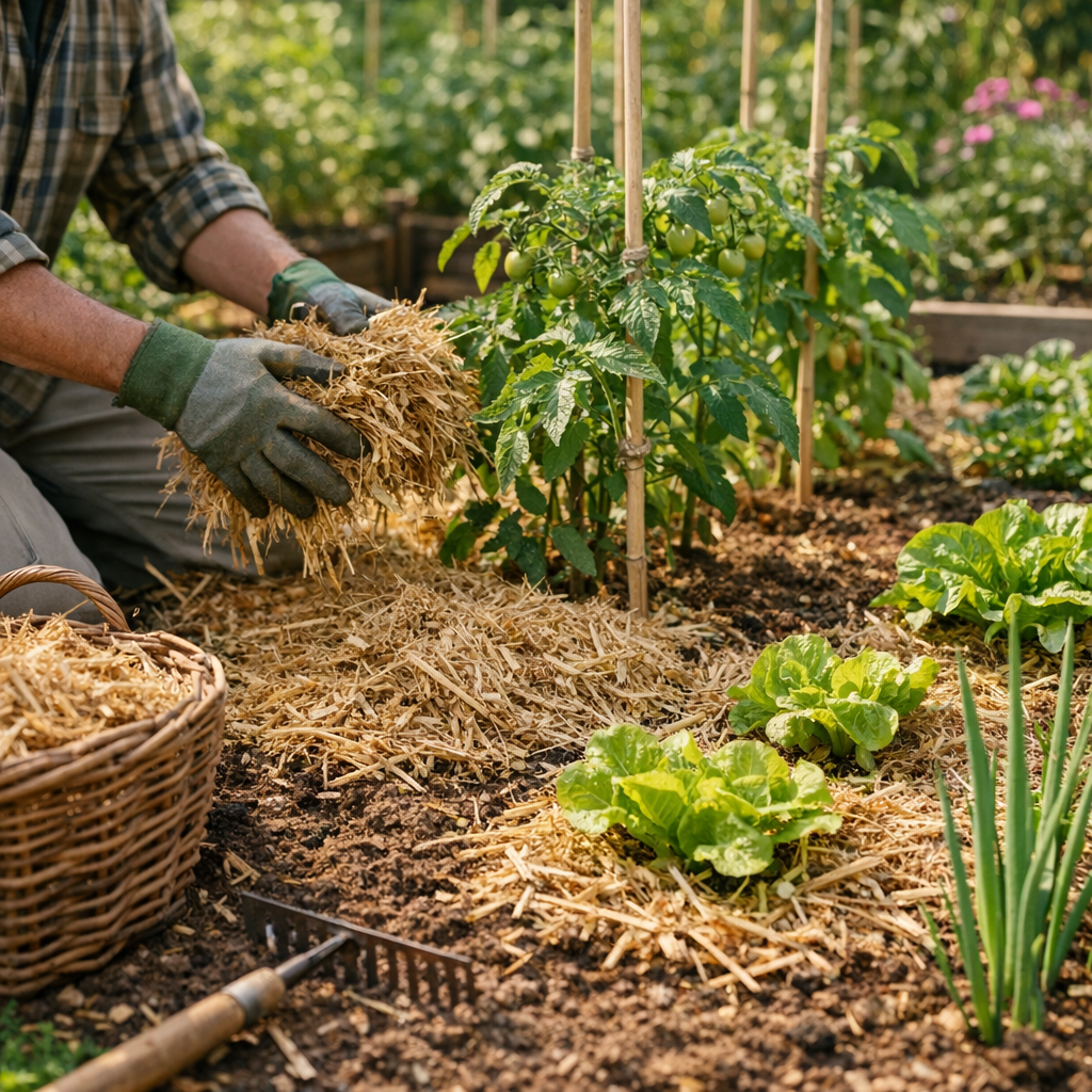 Quand mettre le paillage et comment faire un bon paillage au potager sans bloquer les cultures