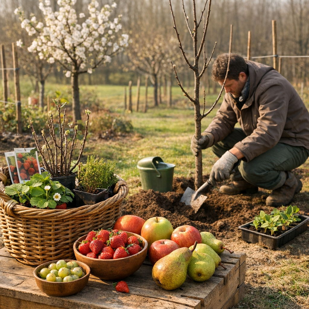 Quels fruits et arbres fruitiers planter en mars au verger
