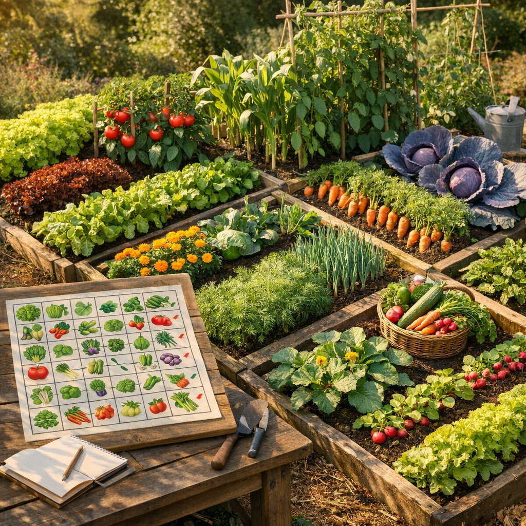 Comment disposer les légumes dans un potager pour que le tableau devienne vraiment utile