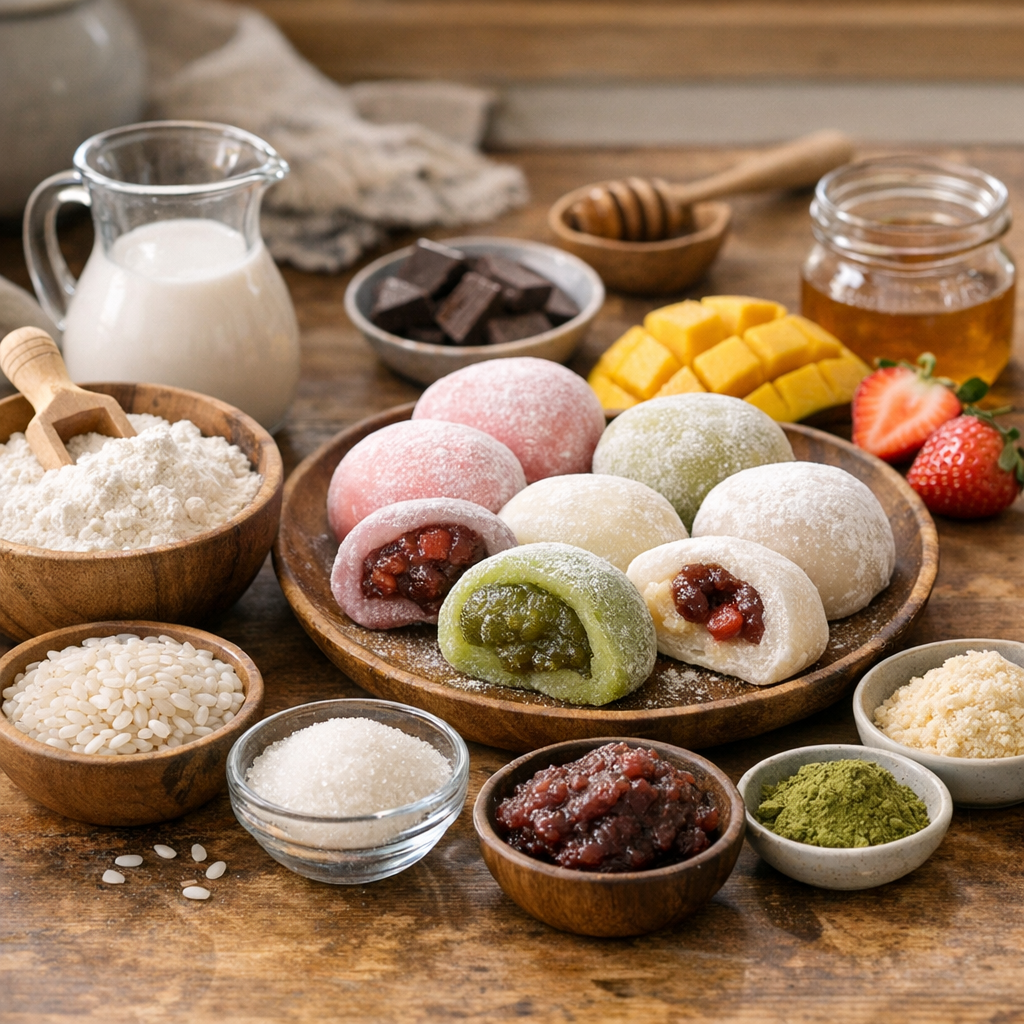 Quels ingrédients pour faire du mochi, quel goût ça a, et quelles substitutions valent vraiment le coup ?