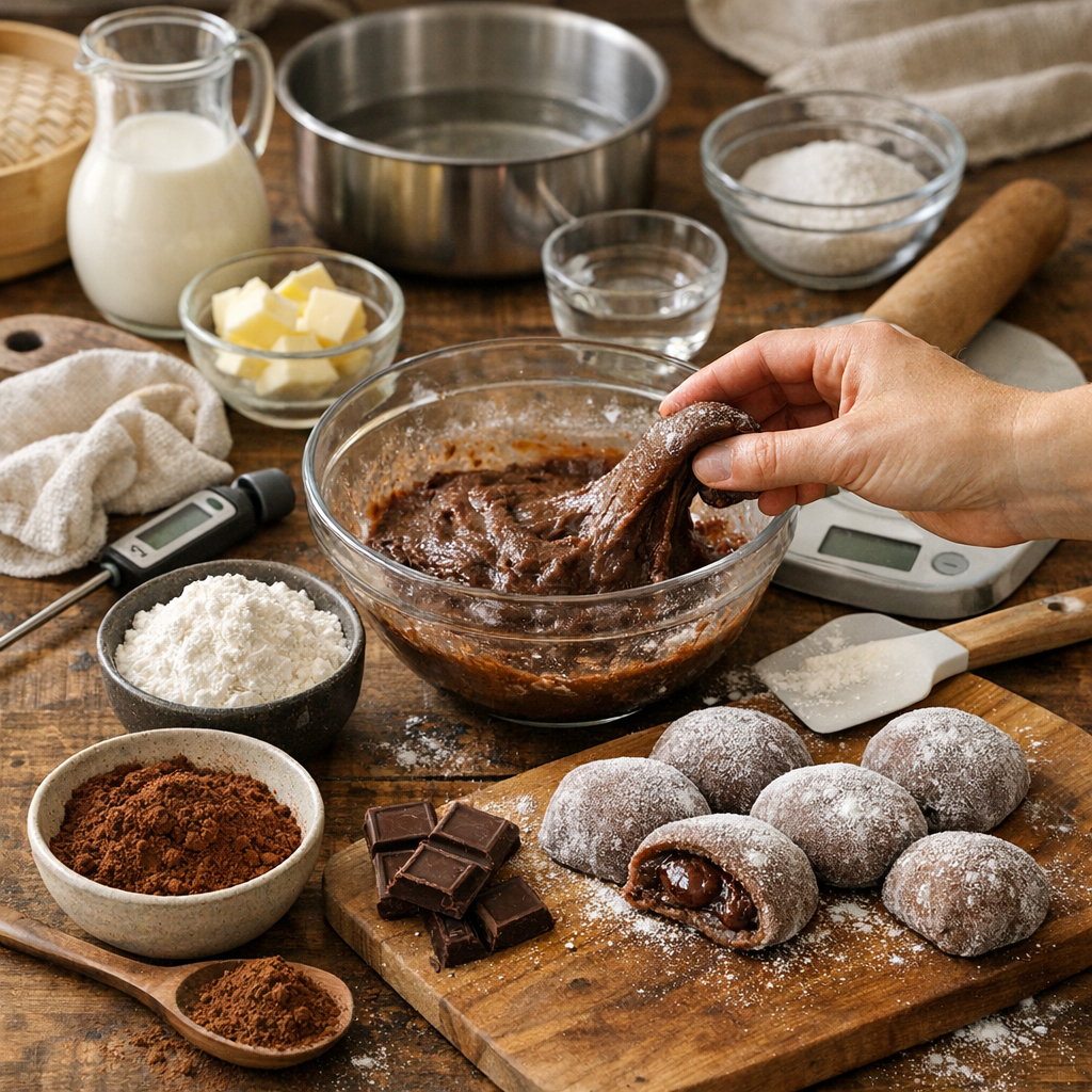 Ingrédients, matériel et repères sensoriels : ce qu’il faut vraiment pour une pâte mochi réussie