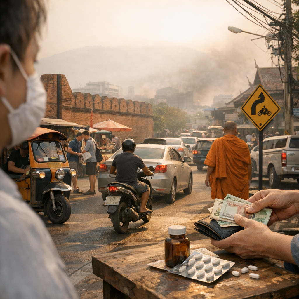 Les vrais dangers à Chiang Mai : pollution, route, arnaques et santé
