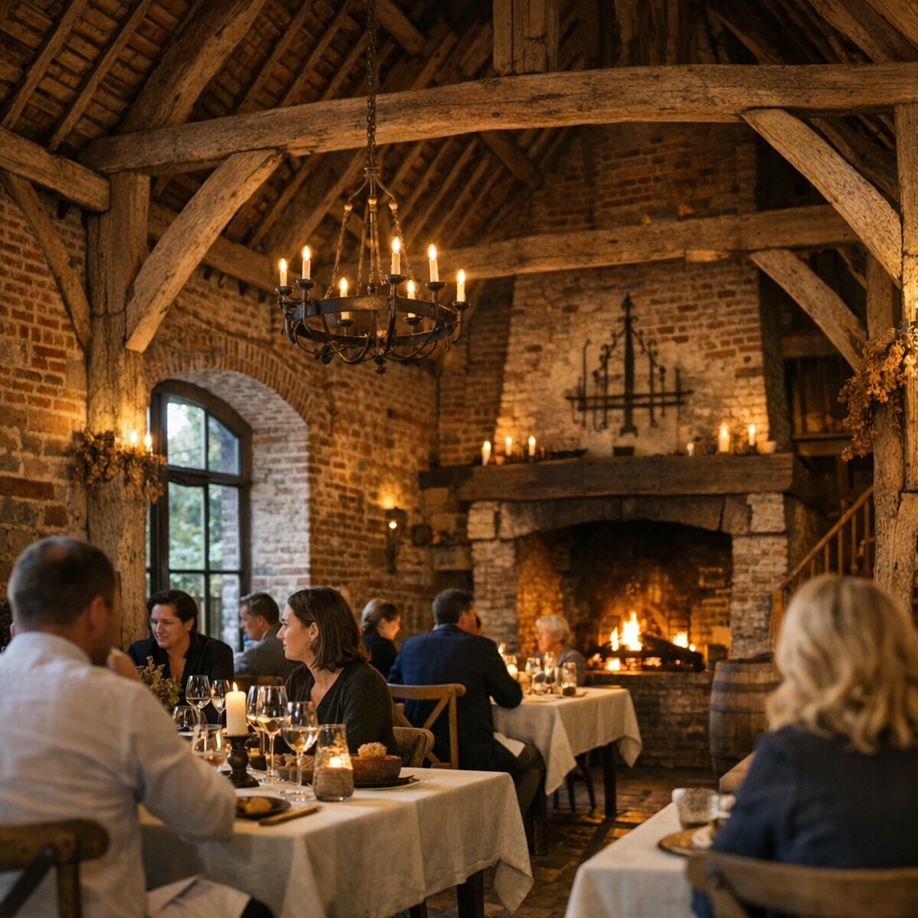 Ce que le lieu change vraiment à table : une ancienne grange du XVIIe siècle, pas un simple décor