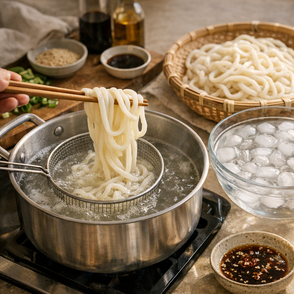 Comment cuire des nouilles udon sans les coller ni les casser